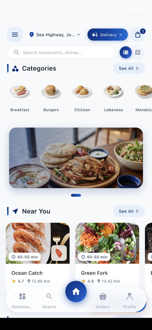 Newelna app — order food